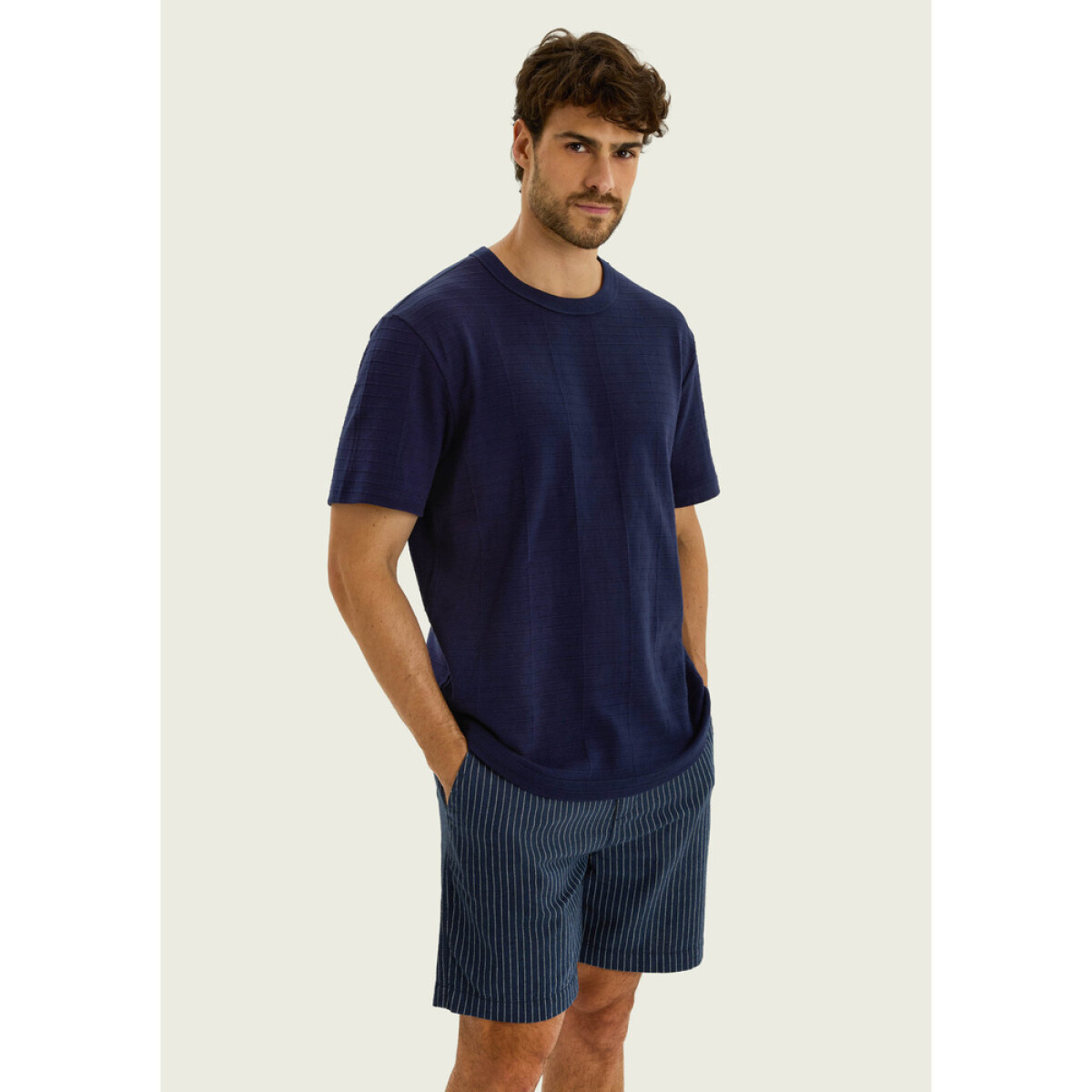 CAMISETA MM MASC - AZUL ESCURO 