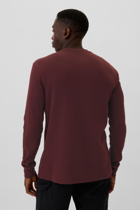 Buzo Waffle Hombre Noir Red 796