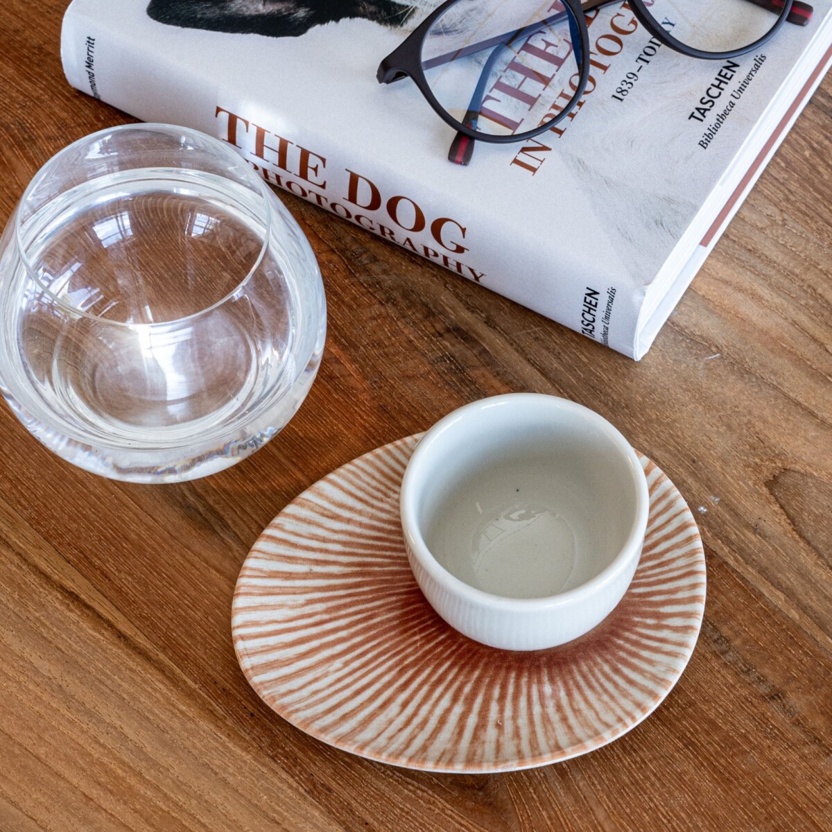 Taza espresso con plato, Arthur Krupp, sunlight red 