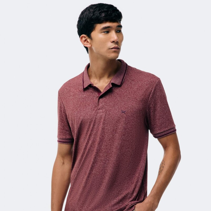 CAMISA POLO MM MASC VERMELHO ESCURO
