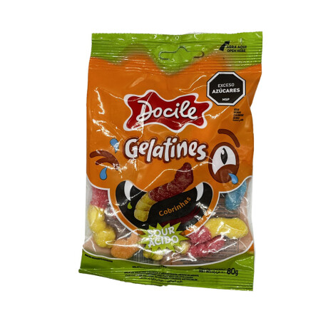 Gomitas DOCILE Gelatinas 70Grs-80Grs Culebritas Acida