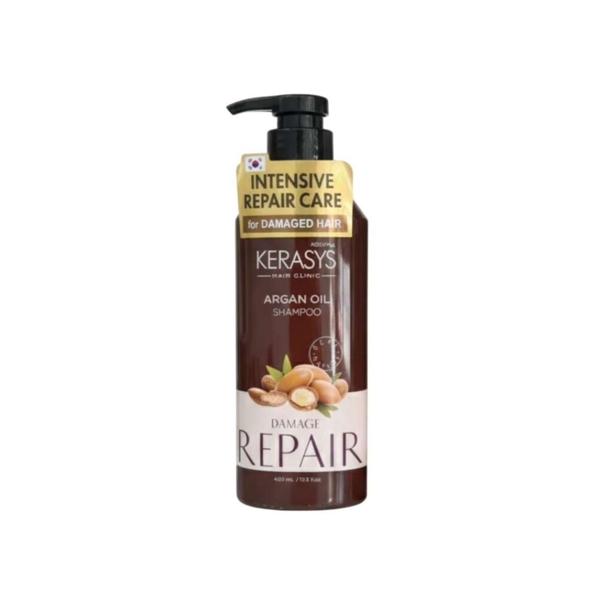 Shampoo Kerasys Argan Oil (400Ml) - Shampoo Nutritivo Con Aceite De Argán Para Cabellos Secos Y Dañados 