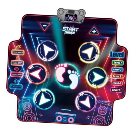 Alfombra Baile Interactiva Dance Mat Luz Bluetooth Alfombra Baile Interactiva Dance Mat Luz Bluetooth