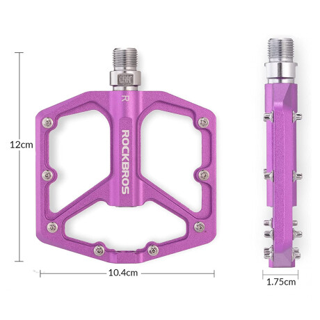 Pedales Para Bicicleta Rockbros Aluminio Antideslizantes 001
