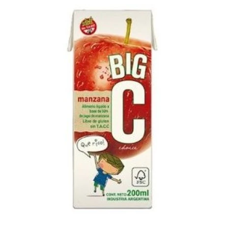 JUGO BIG C 200 ML MANZANA JUGO BIG C 200 ML MANZANA