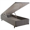 Cama Baúl HE Tapizada en Tela Modelo 1439 90 x 190 - Gris Cama Baúl HE Tapizada en Tela Modelo 1439 90 x 190 - Gris