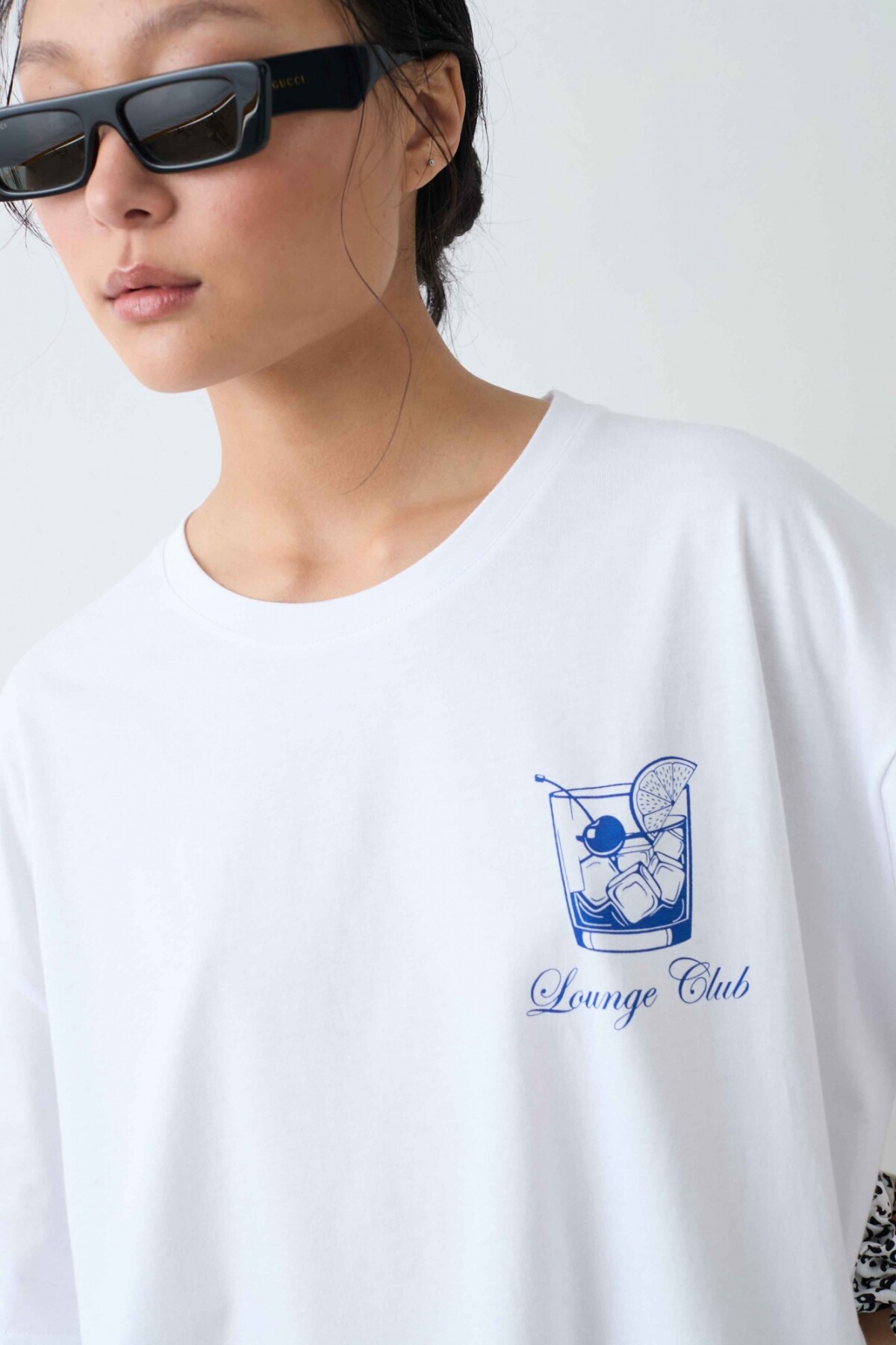 Top Fermina Blanco/Azul