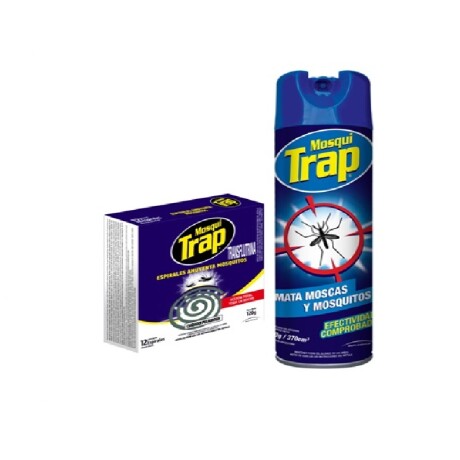 Spray Insecticida Mosquitrap X 370CC + 12 Espirales 001