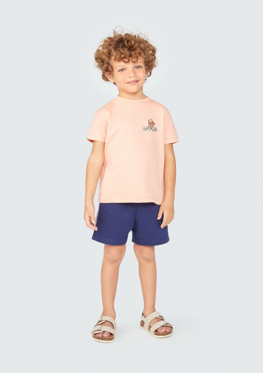 CONJUNTO INFANTIL CON ESTAMPA - NARANJA 