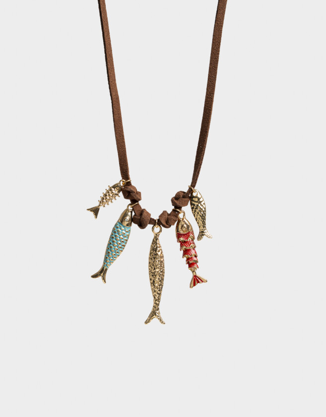 Collares Largos Metal Collar Corto De Metal - Dorado