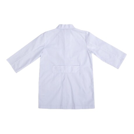 Túnica escolar recta para niño + útiles escolares excelente calidad Blanco