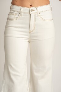 Jean Flared Wide Leg Nacar