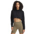 UA Icon Terry Crop Hoodie-YLW BLK-001