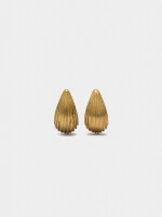 Pendientes Alargados Con Rayas dorado