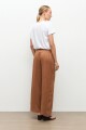 Pantalón pijama 100% Lino camel