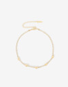 Bijouterie Set Sets temáticos Set De Aros Pasantes Y Choker Boquitas - Dorado