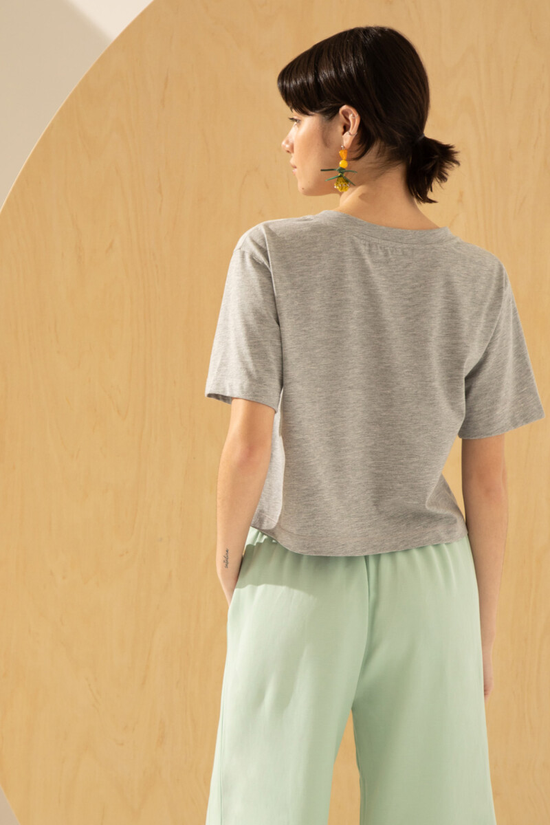 REMERA VIOLETA Gris