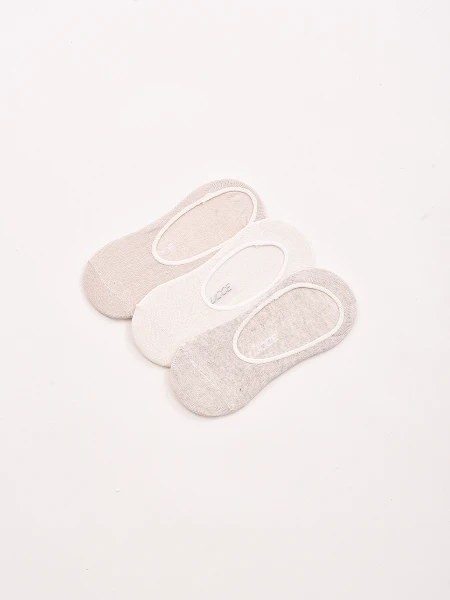 MEDIAS BASICAS PACK X3 BEIGE