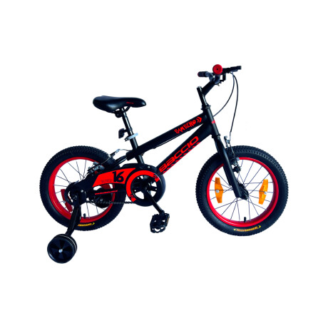 Bicicleta para niños Baccio rodado 16 Bambino Negro/Rojo