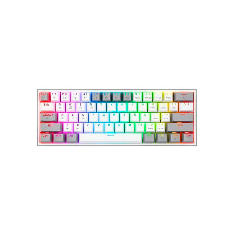 Teclado Gamer Inalambrico Redragon Fizz Pro K616 60 White G Teclado Gamer Inalambrico Redragon Fizz Pro K616 60 White G