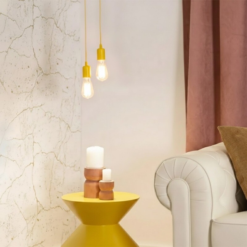 ACDH271 Lámpara Colgante Decorativa Rainbow Amarilla