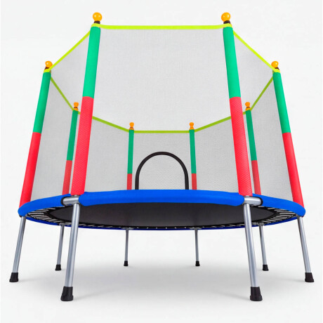Cama Elástica Trampolín 183 Cobertor + Red Colores Azul
