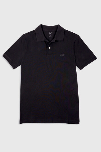 Remera Polo Logo Gap Hombre Black 013