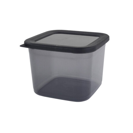 Recipiente cuadrado con tapa gris 650ml Recipiente cuadrado con tapa gris 650ml
