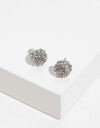 Aros Pasantes Strass Aros Con Strass - Plateado Rodio