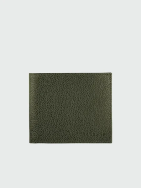 Longchamp -Billetera de Cuero, Le Foulonné Verde