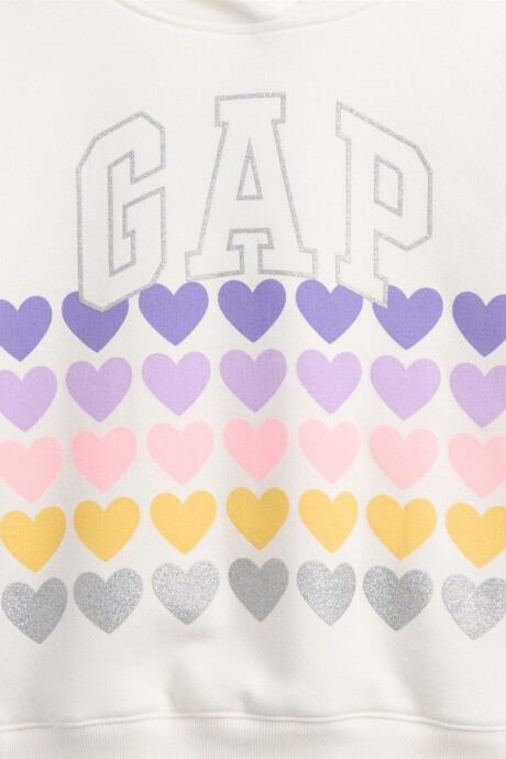 Canguro Logo Gap Niña White Heart Graphic