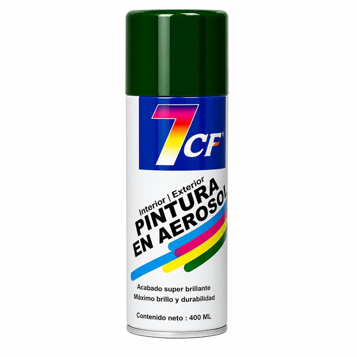 ESMALTE AEROSOL BRILLANTE 7CF 400ml. - Verde Ingles Post Green 77 