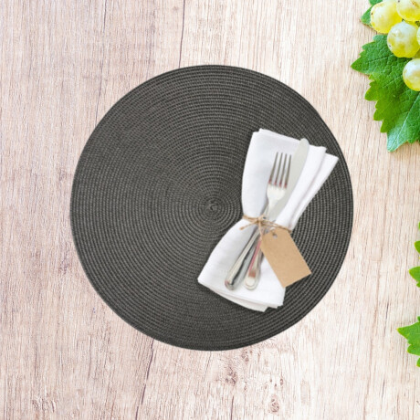 Individual de Mesa Gris Redondo 38cm Westmark Individual de Mesa Gris Redondo 38cm Westmark