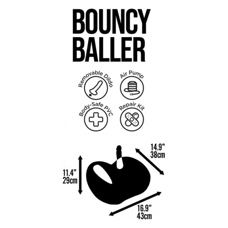Dildo inflable Bouncy Baller Dildo inflable Bouncy Baller