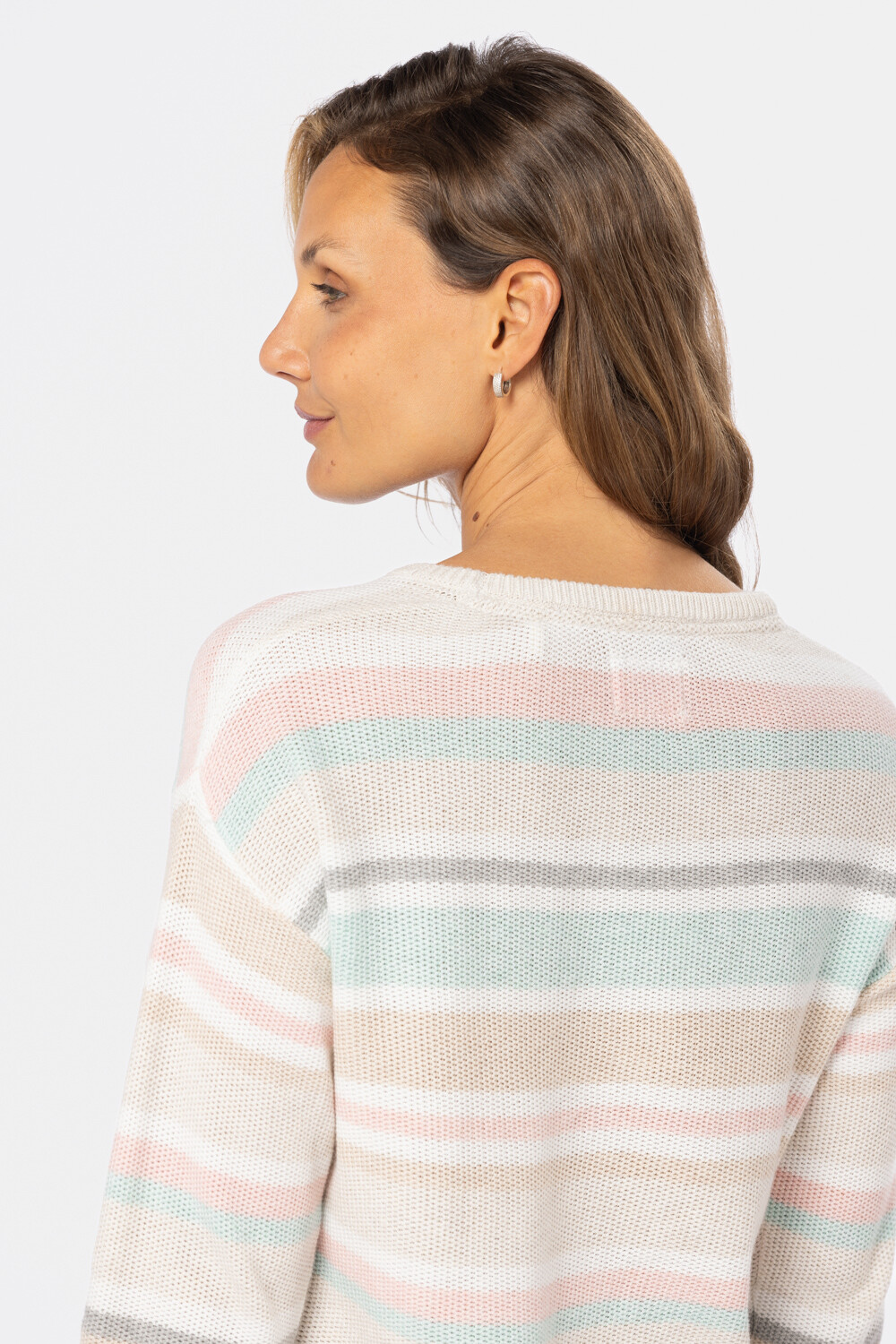 BUZO TEJIDO RAYADO Beige