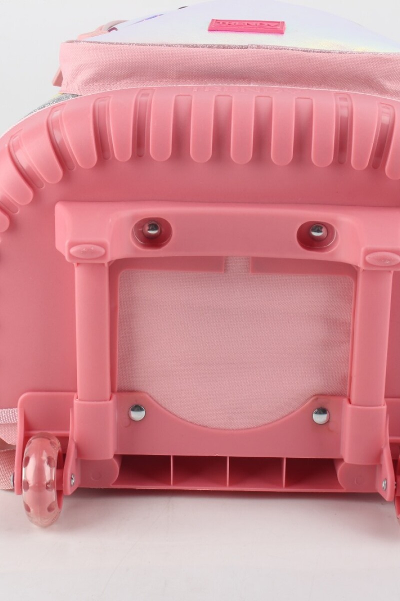 Mochila escolar con ruedas Good Vibes Rosa