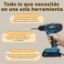 Taladro Atornillador Marvo Inalámbrico + 2 Baterías + Accs ® Color Negro
