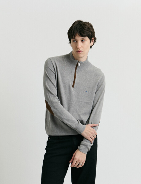 470996 SWEATER MEDIO CIERRE HARRINGTON LABEL Gris