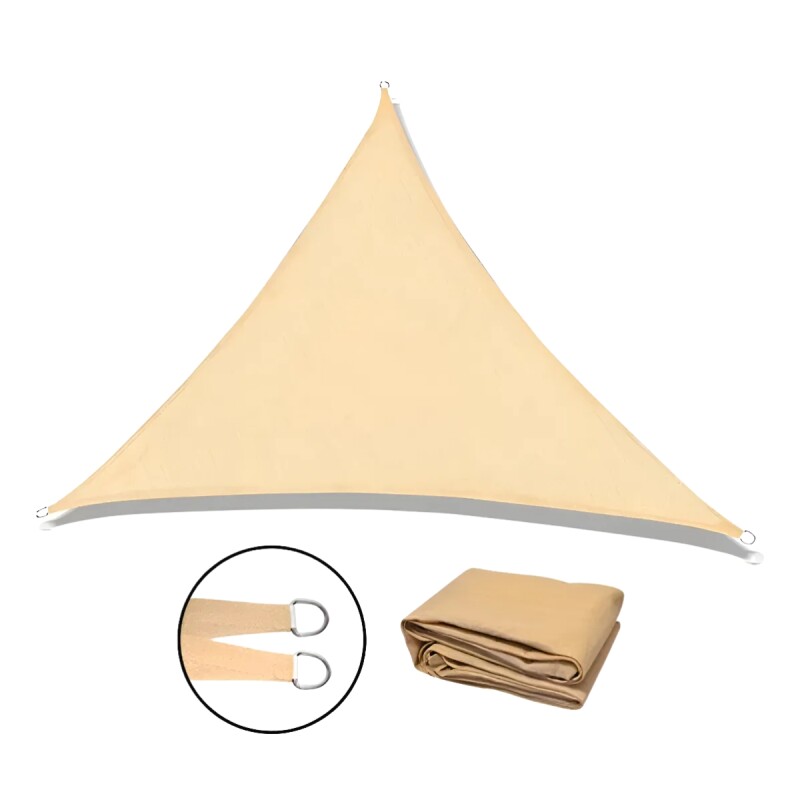 Set x2 vela triangular 3,6x3,6x3,6mts BEIGE