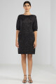 LARA KNIT DRESS Negro