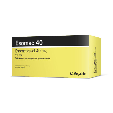 Esomac 40 Mg 30 Cápsulas | Reducción Acidez Estomacal Esomac 40 Mg 30 Cápsulas | Reducción Acidez Estomacal