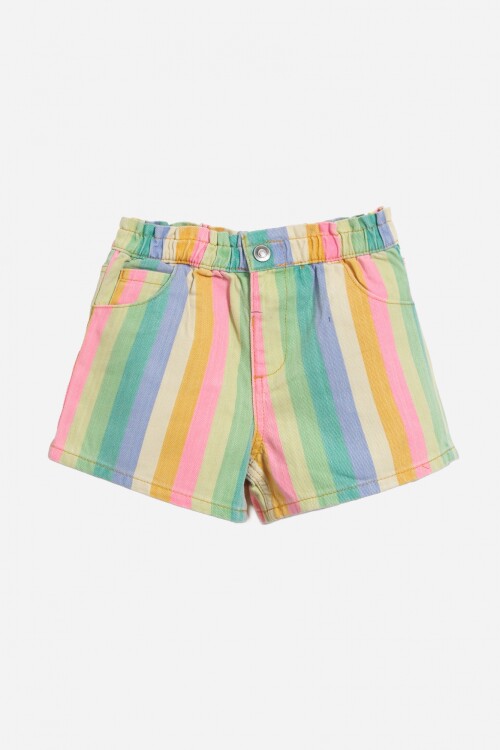 Short rayado MULTICOLOR