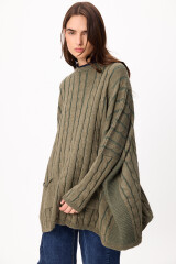 Sweater Oceano Verde Claro/Oscuro