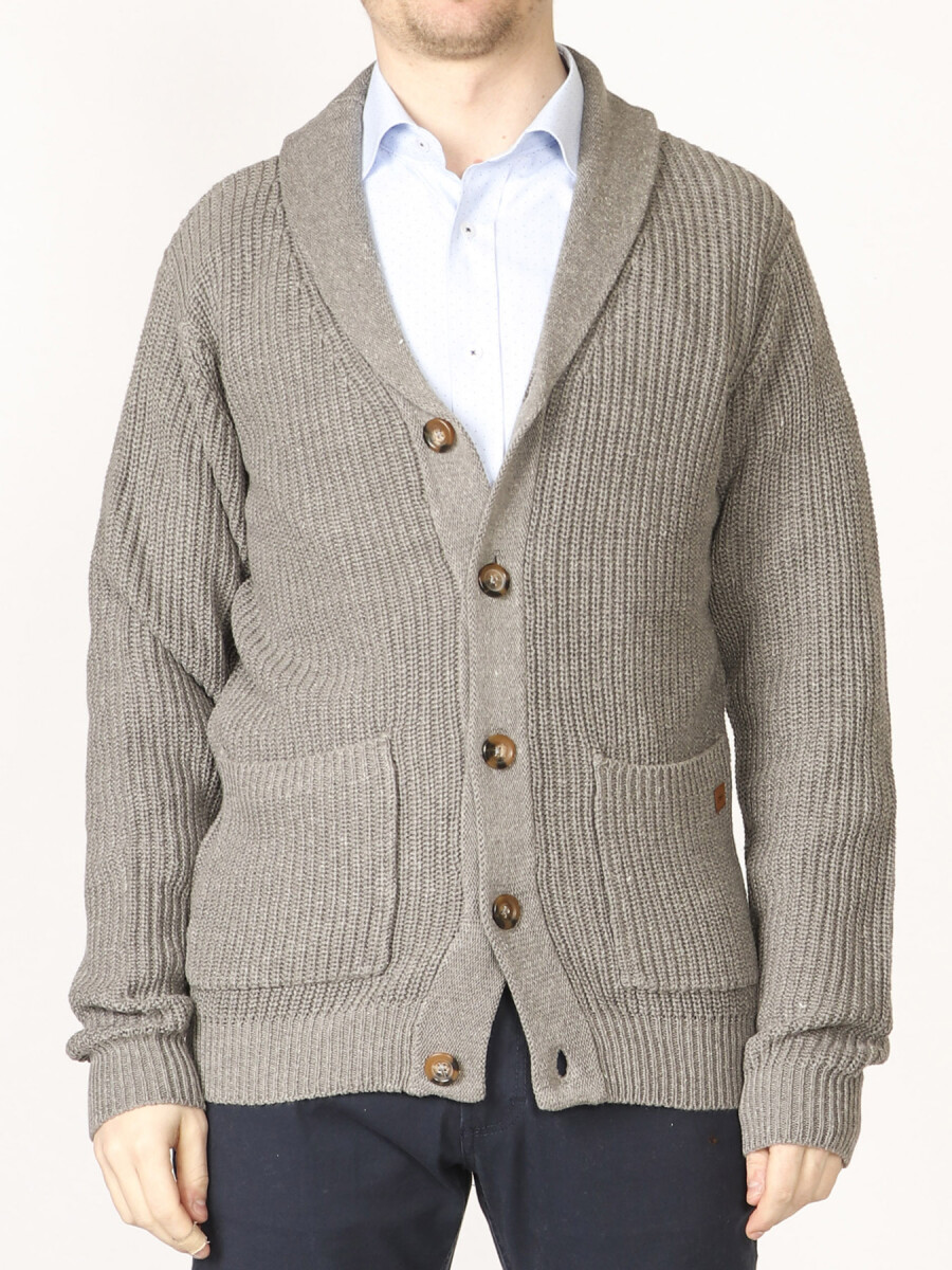 Chaleco Harrington Label - Gris Medio — Harrington