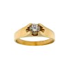 Anillo Solitario-Oro bajo-Piedra Zirconia-AN8083 conpiedra