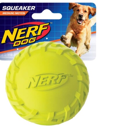 Pelota de Goma Squishy Nerf Pet 8 cm VERDE