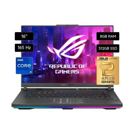 Notebook Gamer ROG Strix G16 16" Core I9 13980HX 512GB SSD / 16GB RAM G614JI-N3429W Black