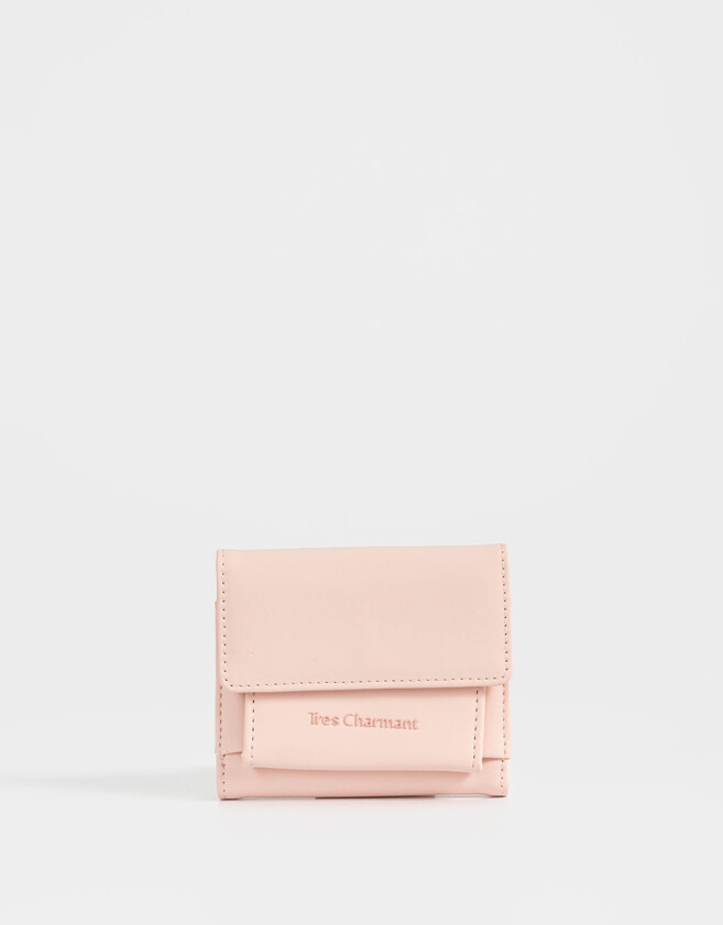 Billetera Billetera Efecto Engomada Rosa - Rosa Viejo