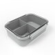 Bento box con divisiones 890ml gris