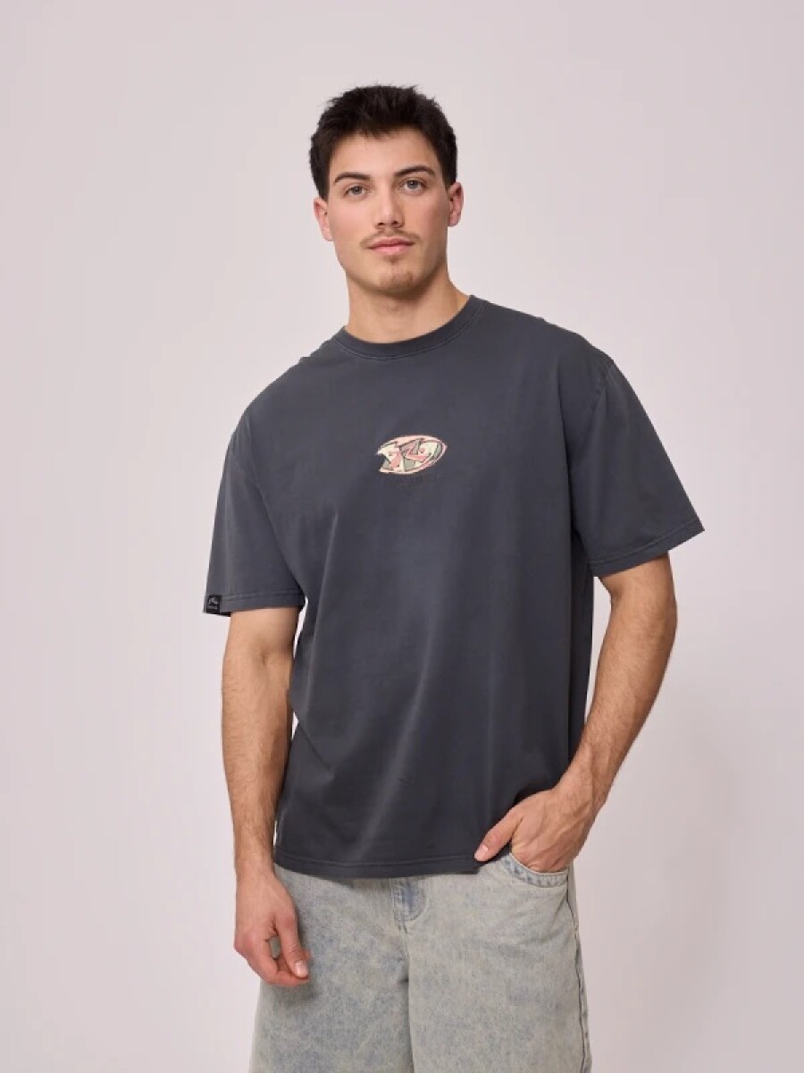 T-SHIRT RUSTY MUNKE - GRIS 